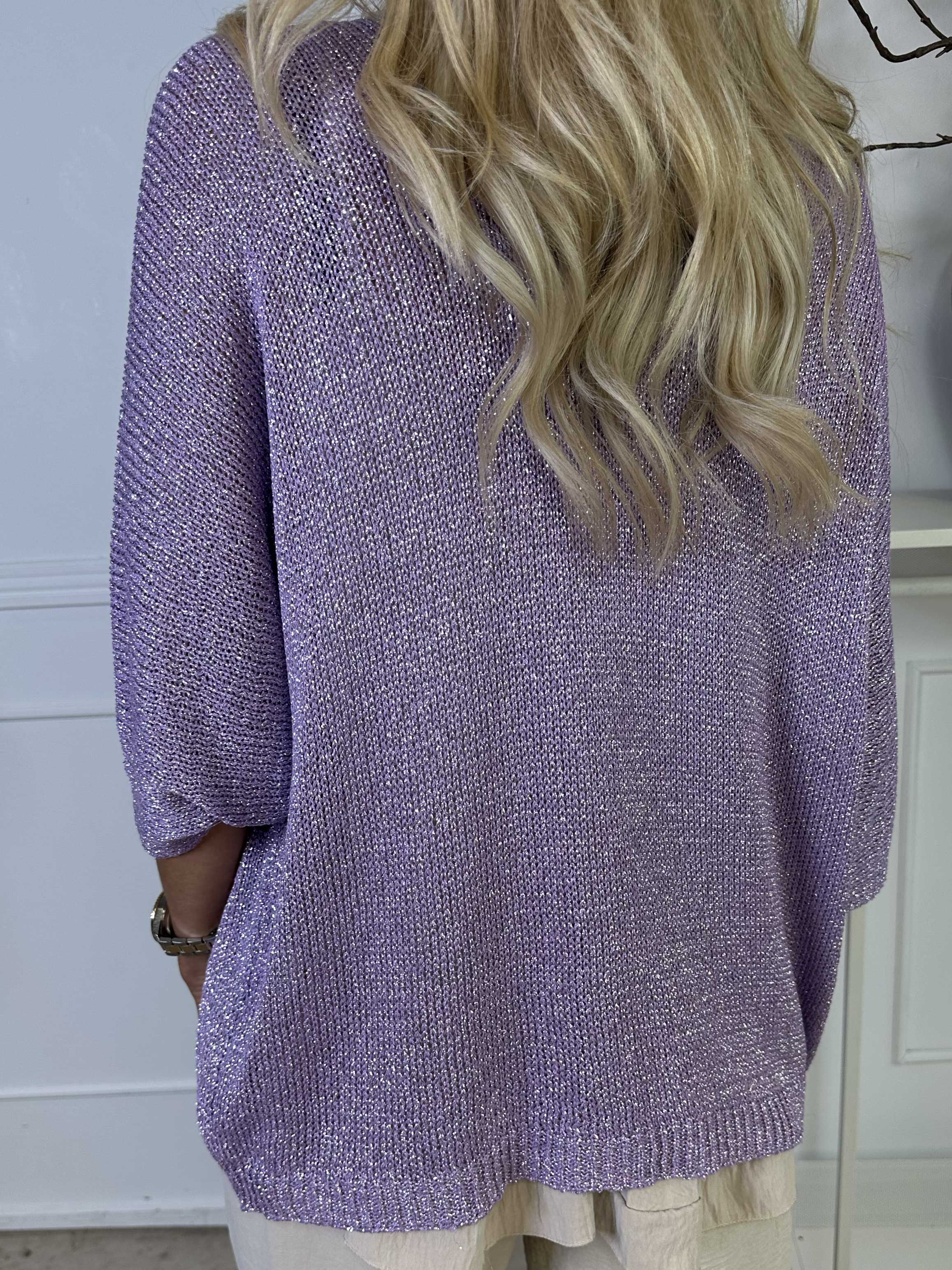 Mariela - Söt kofta i viskos med glittertrådar